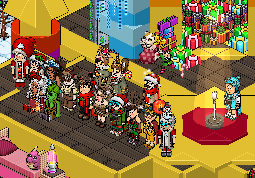 🎄Foto de encerramento do Amigo Secreto das Estrelas. 🥰 #Habbo