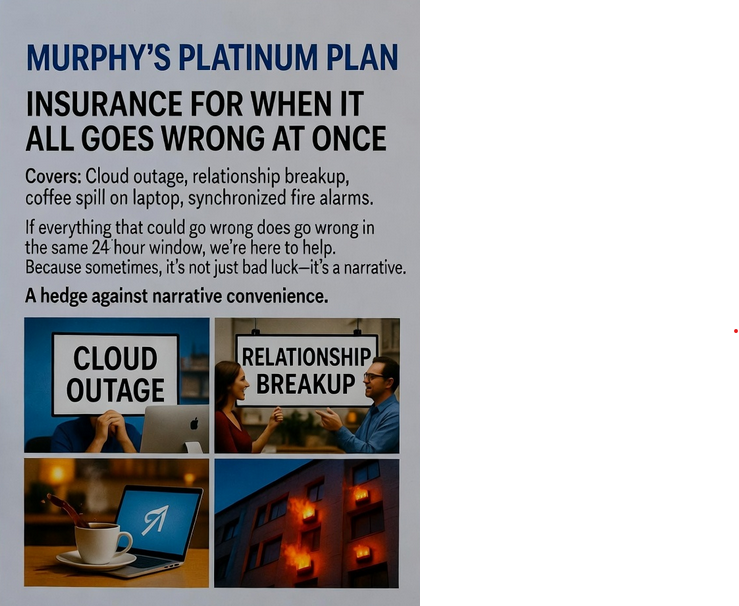 FidesGuard's tweet image. Thrilled to partner with Murphy’s Platinum Plan. They're a subscription service first and an insurance company second.

Subscriptions  start at $99/mo—that pay out if everything goes wrong in 24hrs: cloud  outage, breakup, coffee on laptop, synchronized fire alarms.

Tiers: Basic…