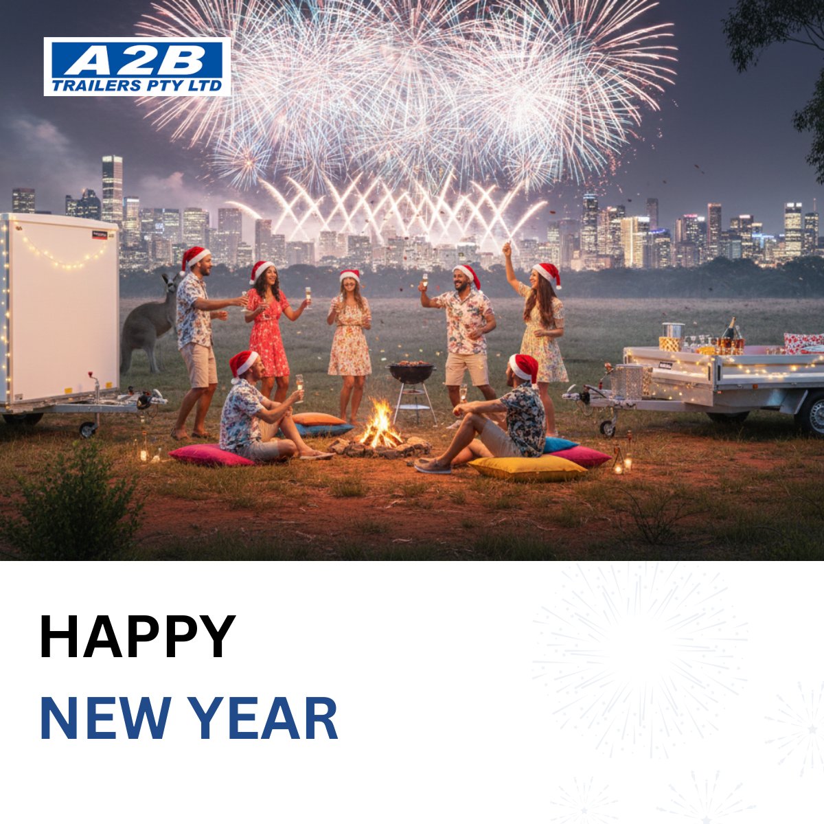 TrailersA2B's tweet photo. HAPPY NEW YEAR from A2B Trailers! ✨

We wish you a safe and prosperous year ahead!

Trust A2B to be BUILT STRONGER TO LAST LONGER in 2026. 😉

Bring on the fireworks, the fun, and the fantastic new projects!

#HappyNewYear #NewYear2026 #A2BTrailers #VariantTrailers #Scanvogn https://t.co/ztV2yNBpf5