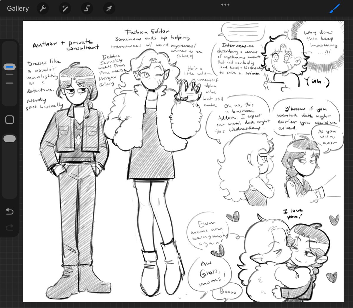 employedhamster's tweet image. Working on other things but I always like to comeback to older wenclair + their kids from time to time, this time with more older wenclair tidbits