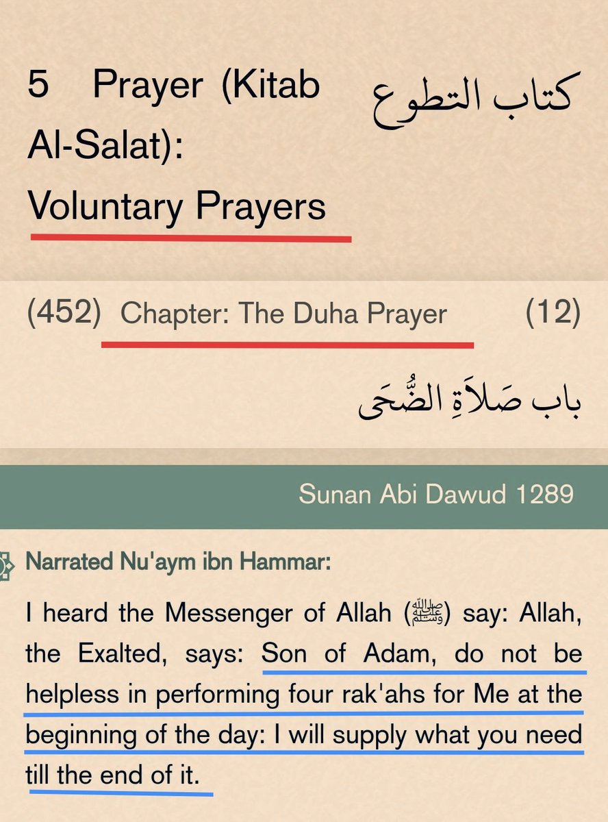 ManhajAsSunnah's tweet image. 𝗔𝗟𝗟𝗔𝗛 𝗪𝗜𝗟𝗟 𝗙𝗨𝗟𝗙𝗜𝗟𝗟 𝗔𝗟𝗟 𝗢𝗙 𝗬𝗢𝗨𝗥 𝗡𝗘𝗘𝗗 𝗢𝗙 𝗧𝗛𝗘 𝗗𝗔𝗬 𝗜𝗙 𝗬𝗢𝗨 𝗣𝗥𝗔𝗬 𝗦𝗔𝗟𝗔𝗧 𝗔𝗟 𝗗𝗨𝗛𝗔

Start your day with Duha. Two or four rak‘ahs are enough for Allah to take care of your needs the entire day. Imagine, while you’re busy with

1/2
