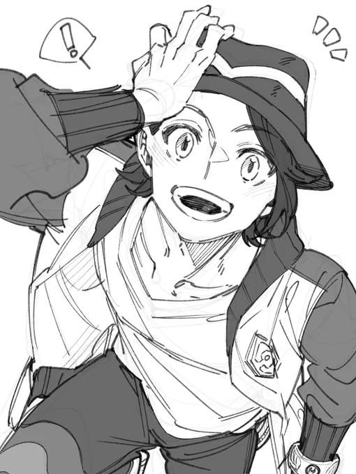 一回しっかり描いてみたかったキョーヤくん この後駆け寄ってくれそうなワンコみ 