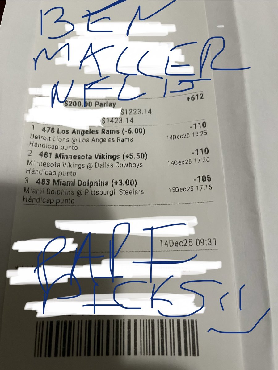 PickingwithPapi's tweet photo. Here my picks listen my mentor @benmaller @iHeartRadio Podcast Friday HOUR 4 my picks we 1-0 letβs go we will go BLING BLING π°π°π°π° #capperx #sportsbettingx #nflpicks #freepicks #foxsportsradio #benmaller #pickingwithpapi https://t.co/tZzb0IHctn