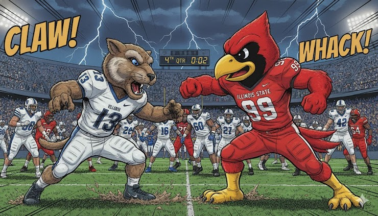 Hey <a href="/ReggieRedbird/">Reggie Redbird</a> and <a href="/WillDCatVU/">Will D. Cat</a>, genuine question: have you two ever met? 🤔

It feels like the kind of moment destiny schedules before a handshake.

Winner packs bags. Loser packs takes. 🧳🎤

Good luck, gentlemen. #FCSPlayoffs #RoadToNashville #SemifinalVibes