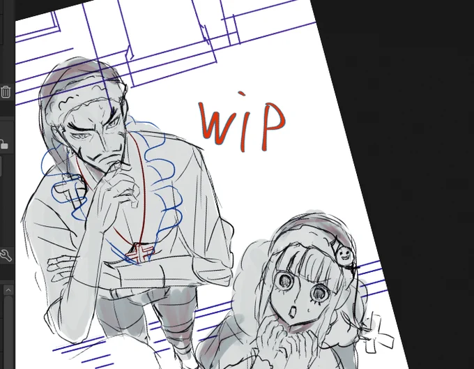 クリスマスの🦅👻⚔wip
完成しますように・・・! 