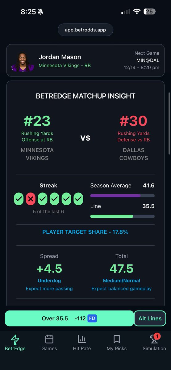 BetrOdds tweet media