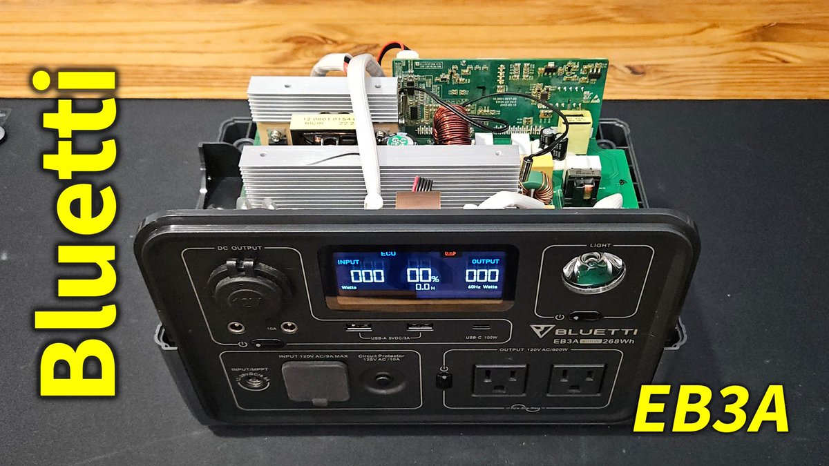 Full teardown of the #Bluetti EB3A portable power station, full video here: youtube.com/watch?v=VN_VwZ…