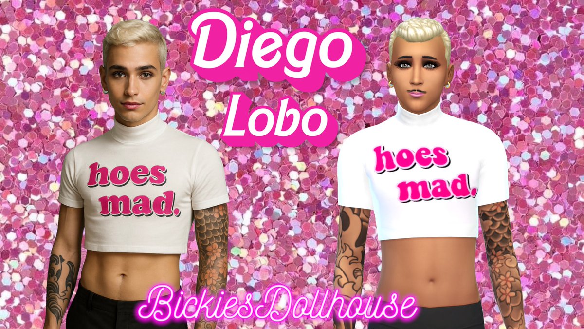 BickieLaLa's tweet photo. Diego art 💖✨

#sims4edit #aiart #bickiesdollhouse #ai #diegolobo #thesims #sims4 #simmer #autisticcontentcreator #aiartcommunity #AIArtistcommunity https://t.co/q0EFWhPFkO