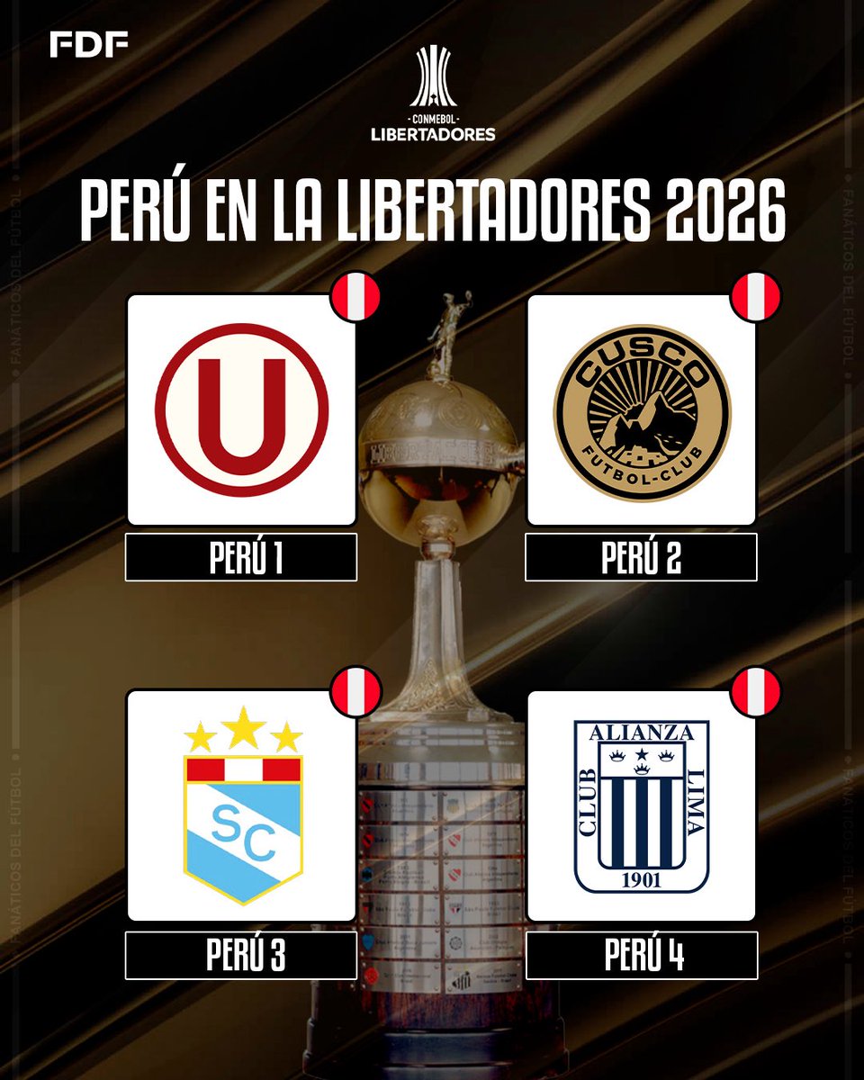 🏆🇵🇪 Y así quedó conformada la representación de Perú para la Copa  Libertadores 2026: Universitario y Cusco FC directo a la fase de grupos;  mientras que Sporting Cristal irá a la Fase, image size:960x1200