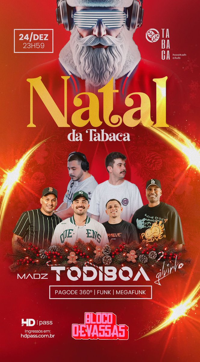 BlocoDevassas's tweet photo. Natal é celebração.
E a nossa é com pagode, risada e pista cheia 🥂✨
As Devassas colam no Natal da Tabaca
Quem vem viver isso com a gente? https://t.co/VIIMh7BXH5