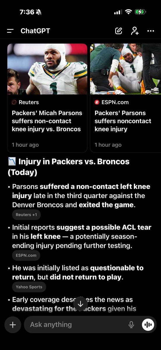 TLaundry1960's tweet photo. Micah Parsons injury update : #NFL #CowboysNation https://t.co/OeCvmHqVrx