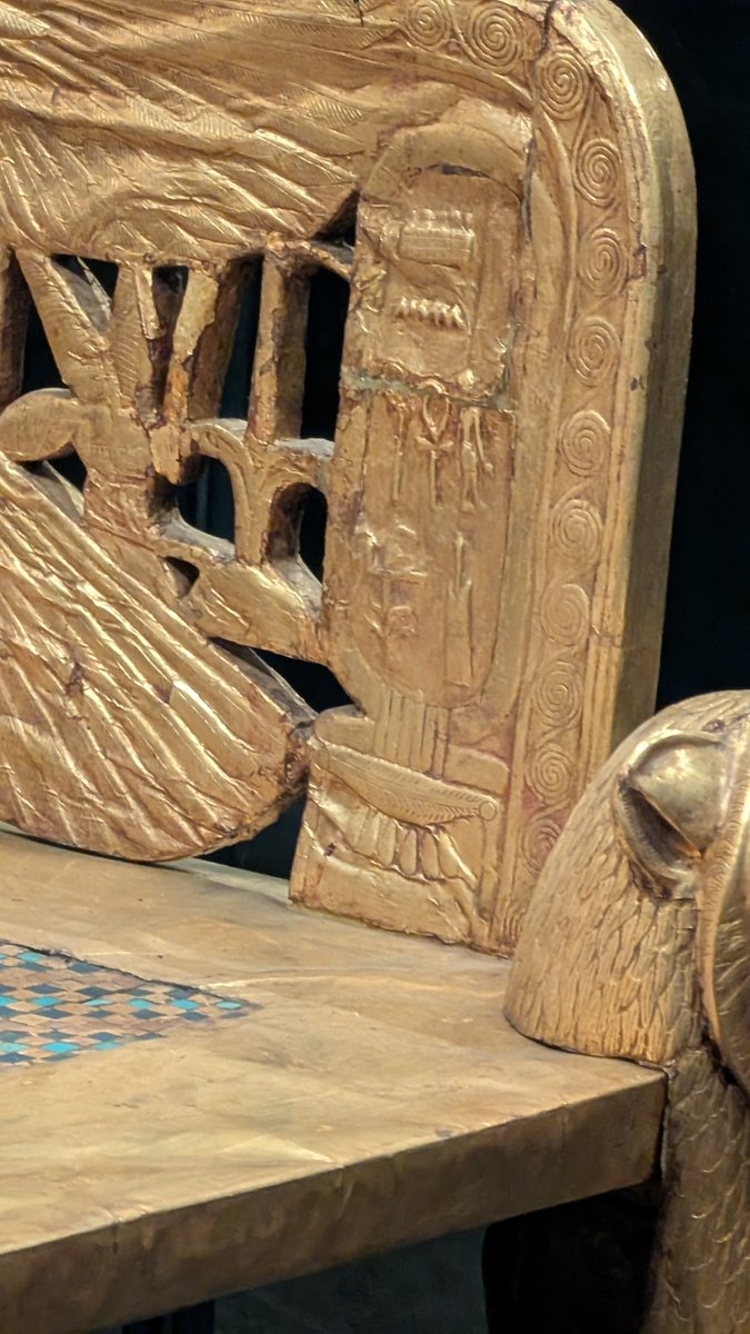 大エジプト博物館(GEM)】ツタンカーメン王の黄金の玉座。 本物でした