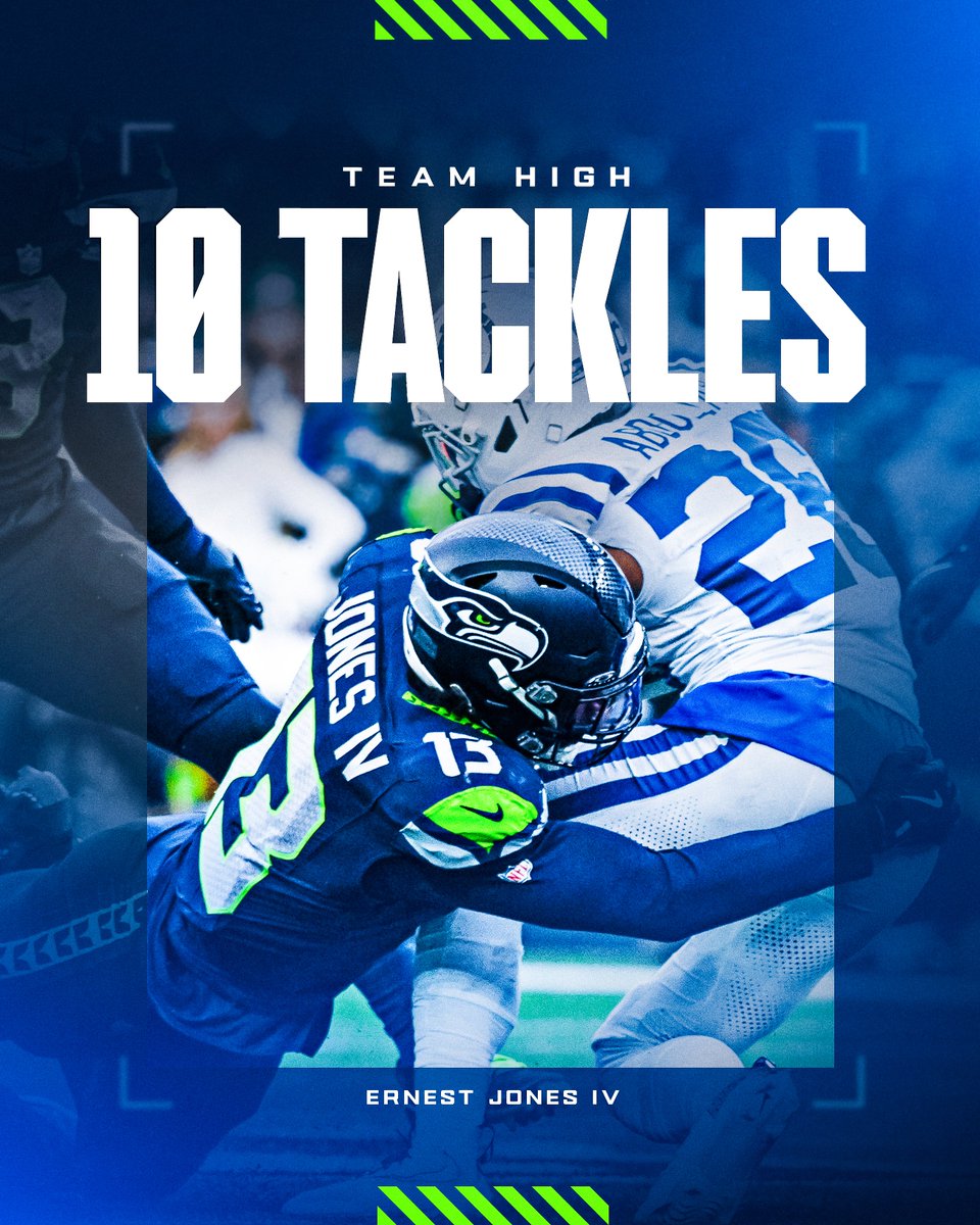 Seahawks's tweet image. Double digits. 🙂‍↕️

#ProBowlVote + @ernestjones