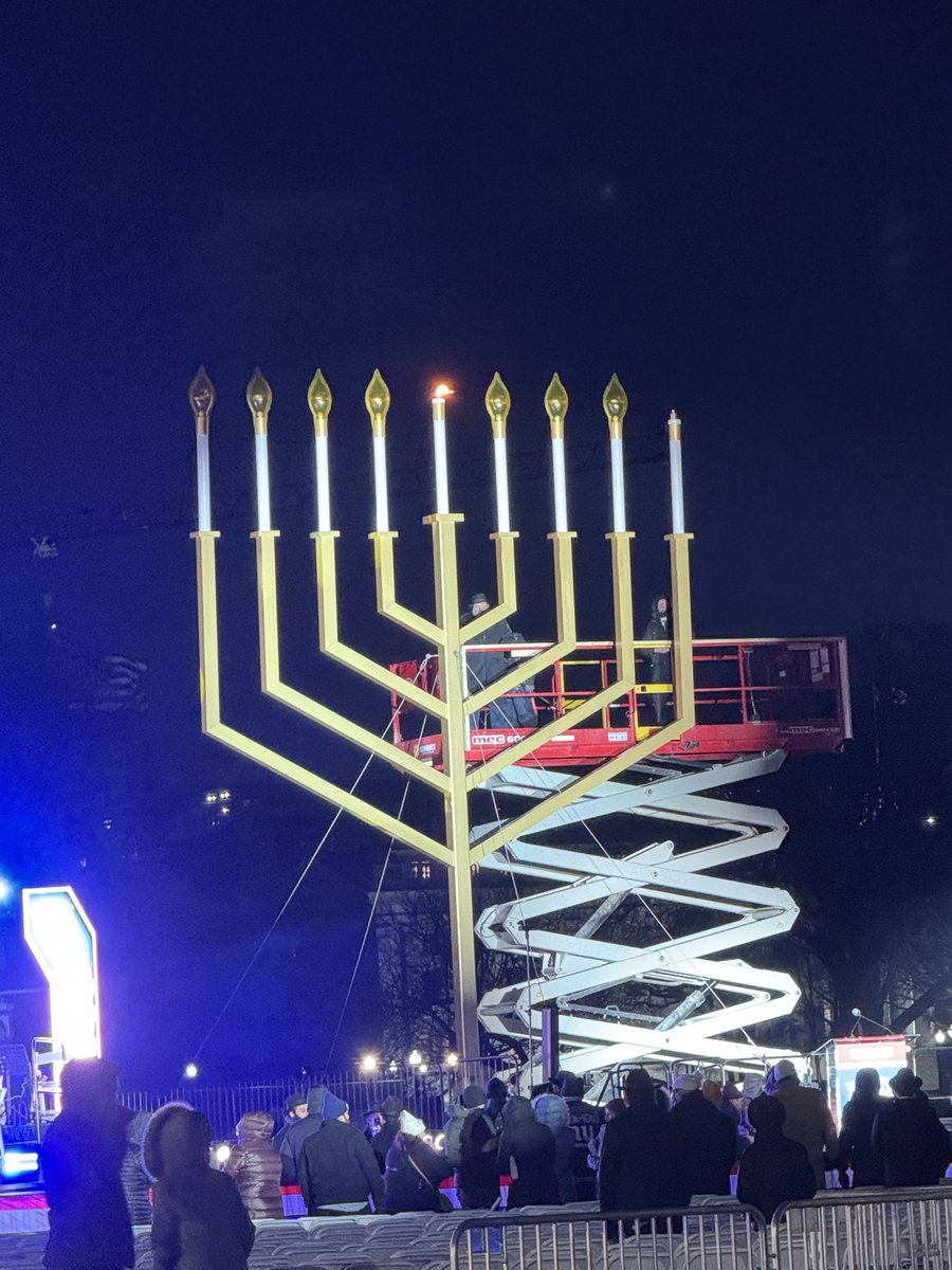 “The light shines in the darkness, and the darkness can never extinguish it.”  John 1:5
Honored to celebrate the first night of Hanukkah in our Nation’s capitol.