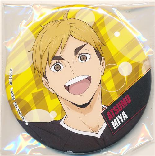 ◤#ハイキュー!!◢ カラパレ スクールオブジェ 缶バッジ 🔸宮侑🔸宮治