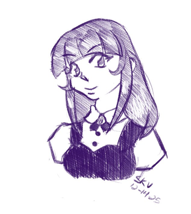 TheLadyDrac's tweet photo. Doodling Genevieve and playing with ideas for Ingo without his hat. ╰(*´︶`*)╯♡ https://t.co/j7KDx6cT6I