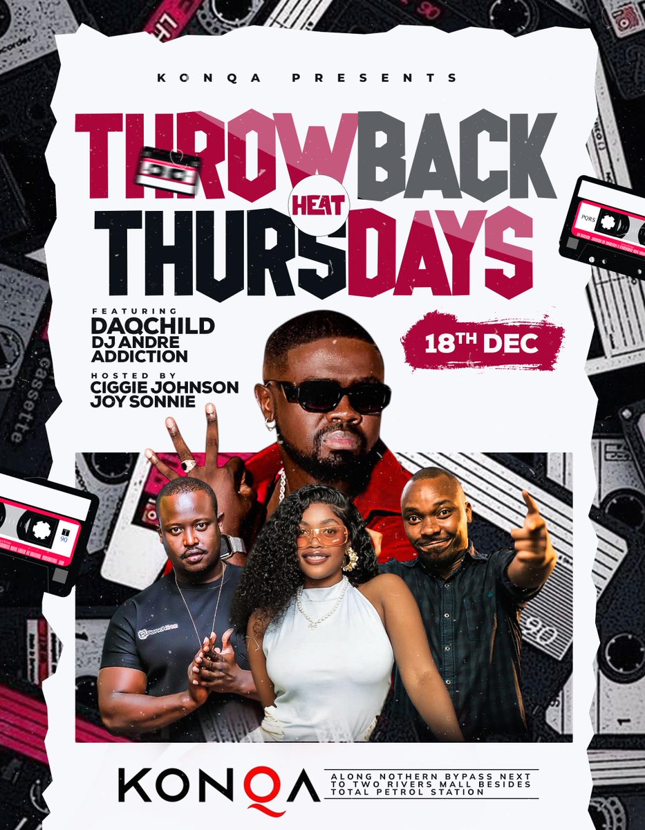 Konqa254's tweet photo. Ready for another Konqa type of week?
Get ready for the Old School vibes on Tuesday with Nesh K and Nikky Spin.
A Caribbean Kulture kind of Wednesday featuring Dohty Family and @MbogiNareeEnt  on the ones and twos. 
Throwback Thursdays couldn't get any better. With @thadaqchild  and Dj Andre Addiction taking over. 
You just have to be there. 
#konqa254
#konqaisalifestyle
#partiesatkonqa