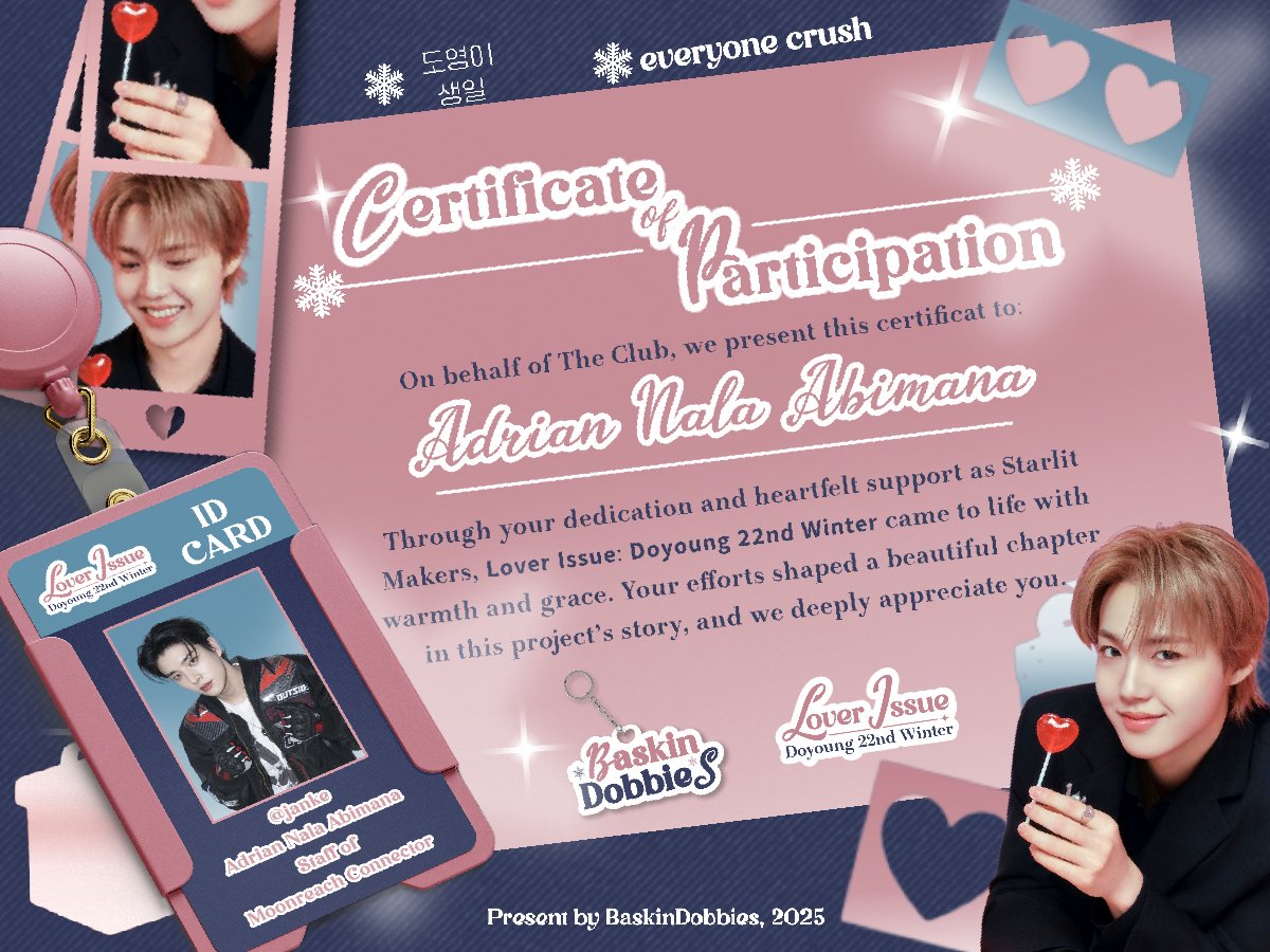 ❤︎ ˚₊· Among the click-clack that pulls me closer, I, Adrian of 𝗠𝗼𝗼𝗻𝗿𝗲𝗮𝗰𝗵 𝗖𝗼𝗻𝗻𝗲𝗰𝘁𝗼𝗿 have neatly arranged each page! I proudly close the page on 𝗟𝗼𝘃𝗲𝗿 𝗜𝘀𝘀𝘂𝗲: 𝗗𝗼𝘆𝗼𝘂𝗻𝗴 𝟮𝟮𝗻𝗱 𝗪𝗶𝗻𝘁𝗲𝗿, folding them to warm this winter-snow edition. ❄