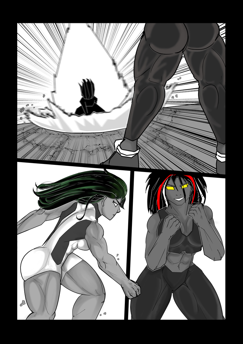 CannarySd's tweet photo. Jennifer Walters (#shehulk) accepts Betty Ross's (#redshehulk) challenge, a battle without rules and without an audience in the desert, both women proud and confident in their power.

But can there only be one winner? https://t.co/mBP7we48oZ
