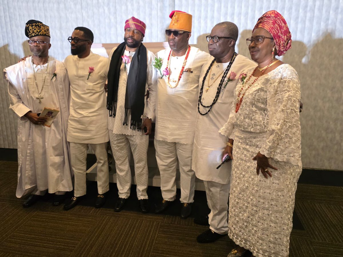 PrinceSkadek's tweet photo. A Graceful Farewell: Celebrating the Life and Legacy of Matriarch Stella Taiwo Badero

On Sunday, Dec. 07th, 2025, family, friends, and well-wishers gathered in Brooklyn, New York, to honour the remarkable life of Matriarch Stella Taiwo Badero. Read more @skadektv https://t.co/UZyx1CM9z4