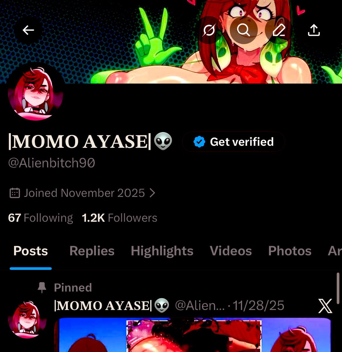 |𝐌𝐎𝐌𝐎 𝐀𝐘𝐀𝐒𝐄|👽 tweet media