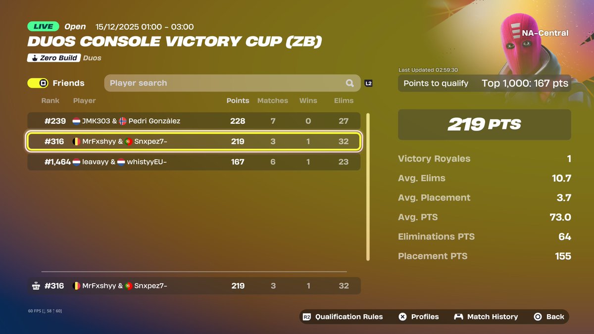 Qualled NAC zb ccc 1h late start w/ <a href="/Fxshyy7/">Mrfxshyy</a>