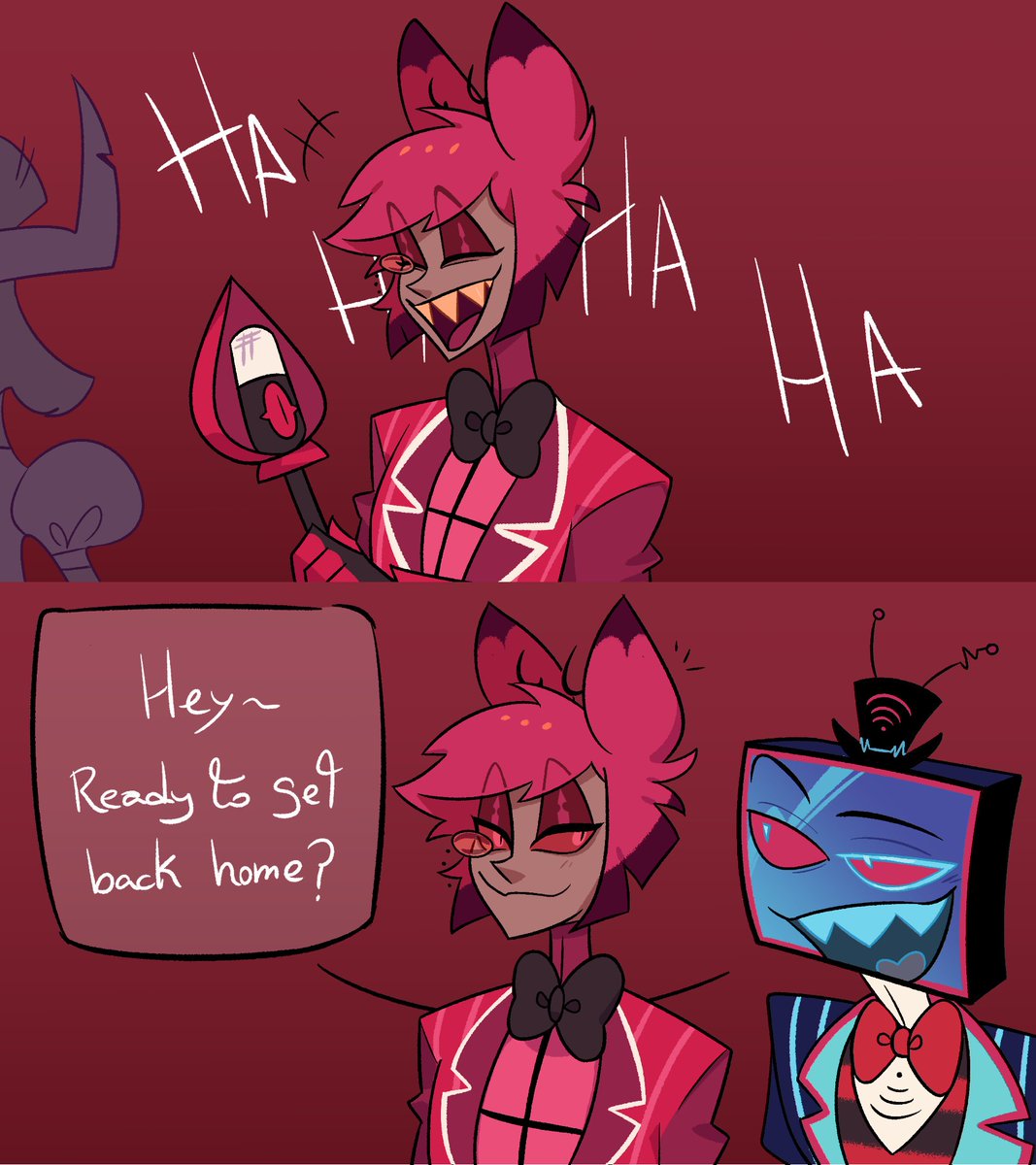 TrashyWindbago's tweet photo. I know Alastor is a chismoso degraciado and I love him for that~💅.
#voxal  #StaticRadio #HazbinHotel https://t.co/QSRYTq8rem
