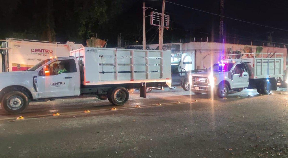 Con motivo del Desfile Miss Universo 2025, el Gobierno de Centro implementó el operativo Centro Más Limpio a lo largo del Malecón Carlos A. Madrazo, avenida Gregorio Méndez y avenida 27 de Febrero.

Se  contó con la participación de 200 trabajadores (120 de Barrido Móvil y 80 de