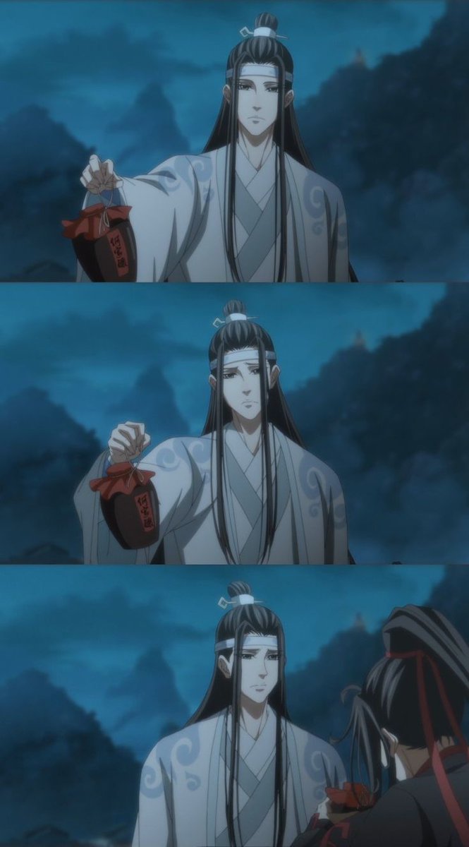 He looks so sad, like "why would Wei Yimg won't take my alcohol" 😭😭😭