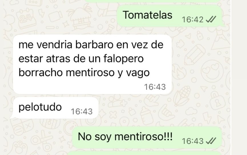 No puedo más con los chats de homero y la reini jajajajaja

 podré ser muchas cosas menos mentirosa jajajaja
