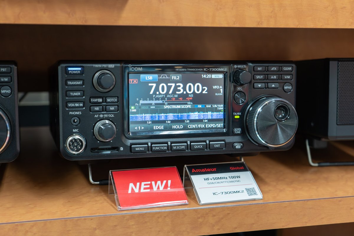 ⚡IC-7300MK2がショールームに登場⚡ 新製品IC-7300MK2の操作＆受信を