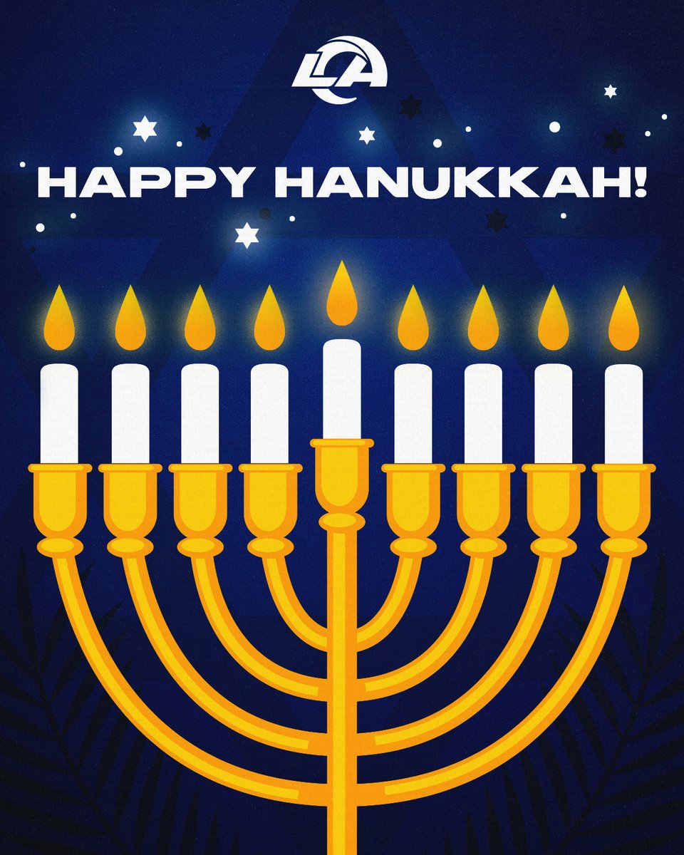 Happy Hanukkah from the Rams!💙