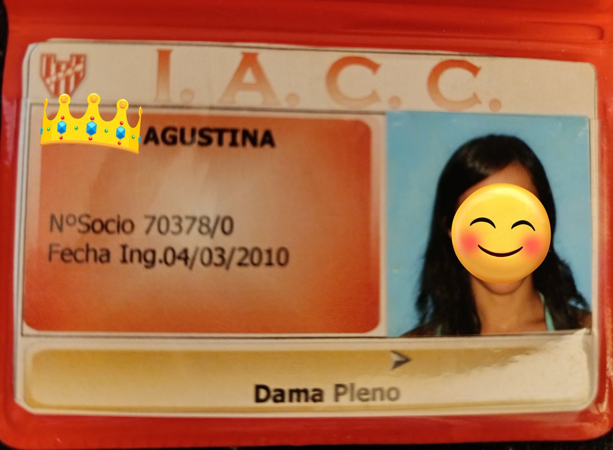 Acabo de encontrar mi viejo carnet de socia 🥹🥹🥹