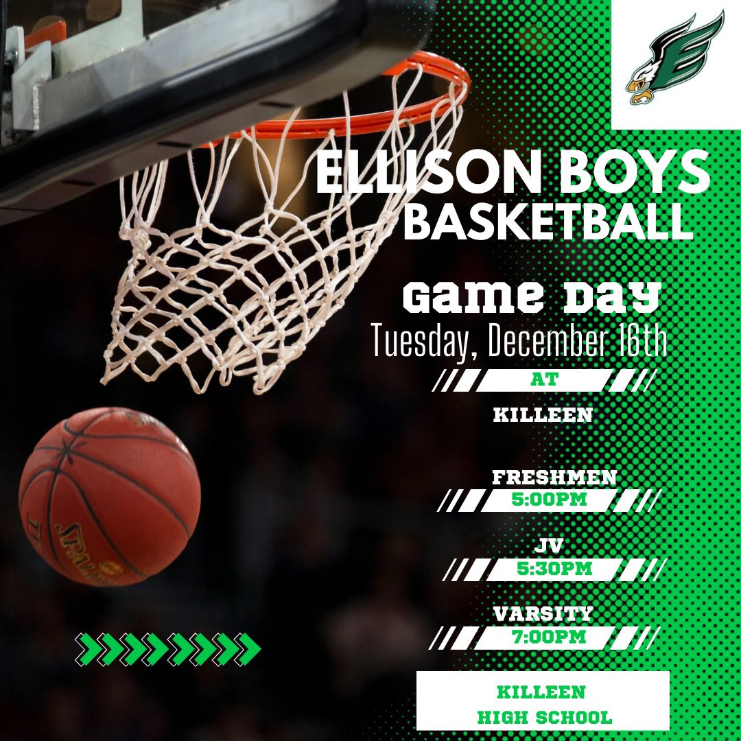Catch your Eagles back in action Tuesday night at Killeen High School!! 🦅

🗣️ Bring the noise!!!