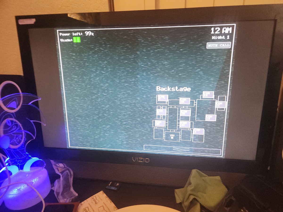 yeah, I went to play FNaF 2 [BETA] and uh... the back stage camera is bugged... btw I am using a Ryzen 7 5800X an RTX 4060. idk if it has to do with my GPU or not. but plz fix this <a href="/FNaFBetaStuff/">FNaF Beta Stuff</a>