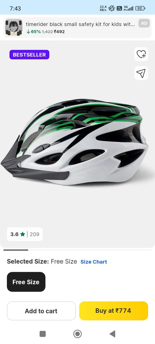 AnkitRaman10's tweet photo. Ordered a cycle helmet from @Flipkart, but received a completely different item. Initiated return the same day right after delivery, yet the return request was rejected. This is unacceptable. Requesting immediate resolution. #CustomerSupport #WrongItemDelivered @flipkartsupport https://t.co/dB8TJ3hSD7