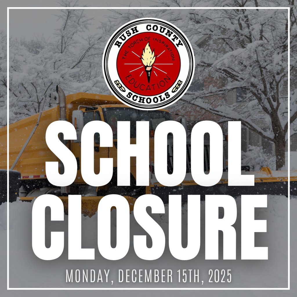 Rush County Schools will be closed tomorrow, December 15th, 2025, due to extreme cold temperatures and poor road conditions. 

Click here for more information:
rushville.k12.in.us/o/rcs/page/del…
