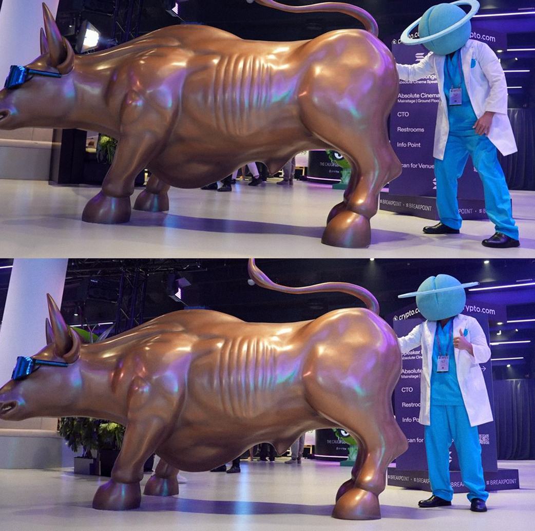 bulls, we're going to have to ask you to relax.