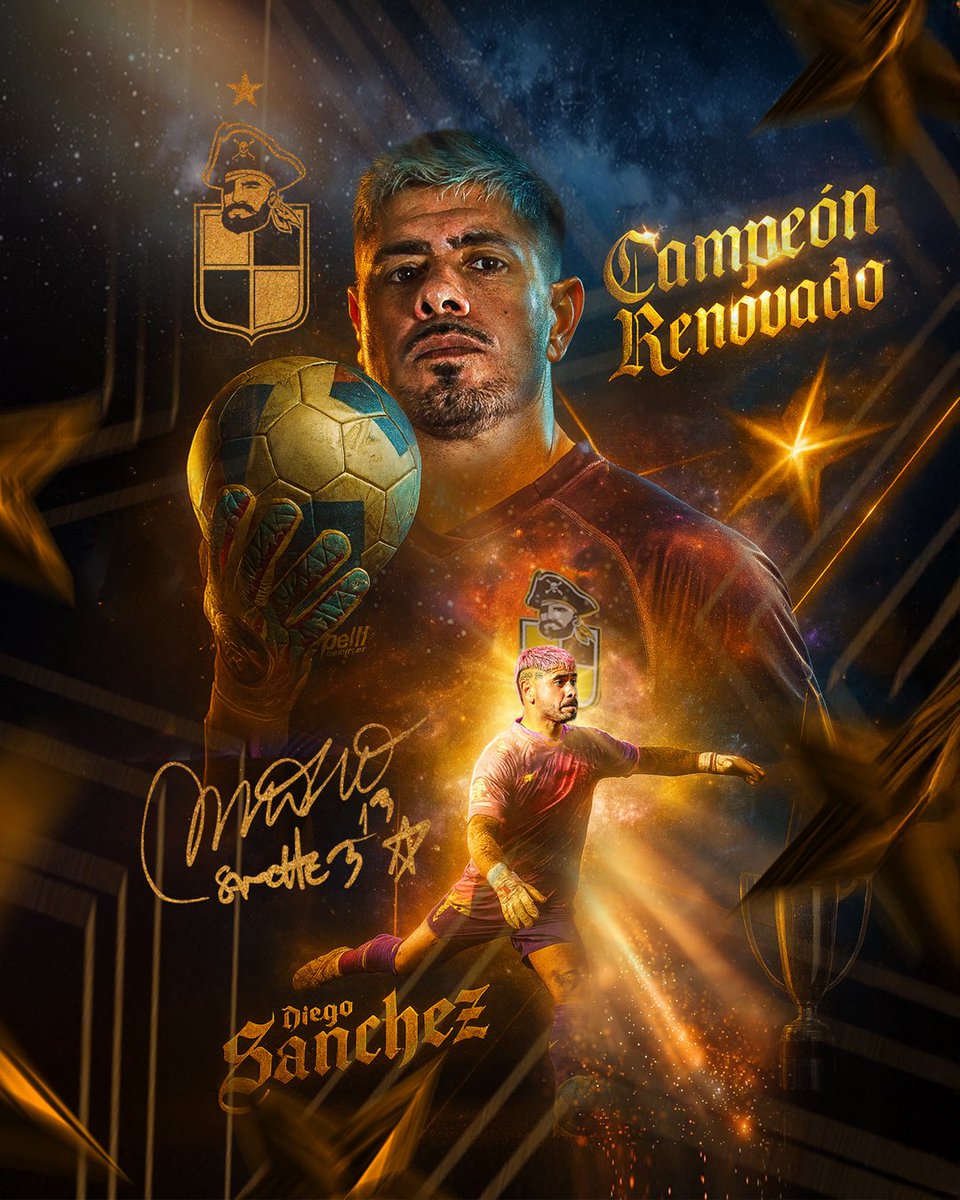 coquimbounido's tweet image. ⭐️ EL AURA CONTINÚA 💛🖤

🏆🔥 El legendario CAMPEÓN, Diego “Mono” Sánchez, seguirá custodiando el arco PIRATA 🧤