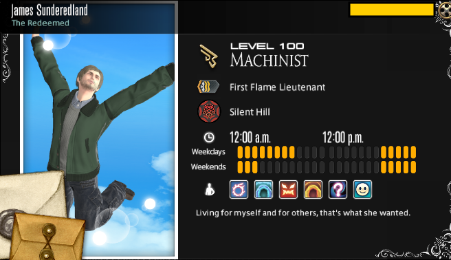 TiffanyMayCry's tweet image. this is a crazy silent hill 2 x final fantasy xiv crossover.