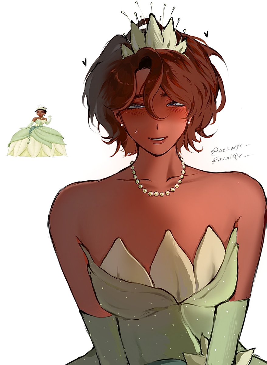 anniqx__'s tweet image. #ALNST i thought she’d look cute in tiana’s dress.. short hair hyuna 🤤🤤