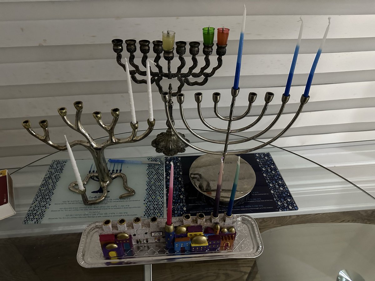 Happy Hanukkah. It’s a beautiful holiday

First day candles done, we are ready for tomorrow

Things shouldn’t be this hard. Live your life in peace, let others live theirs. 

No matter where you’re from or what you believe