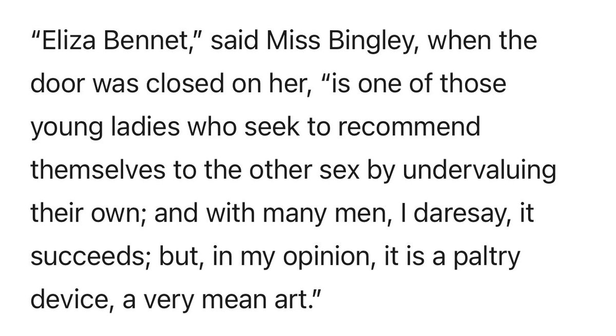 You: “She’s a pick me”

Jane Austen: