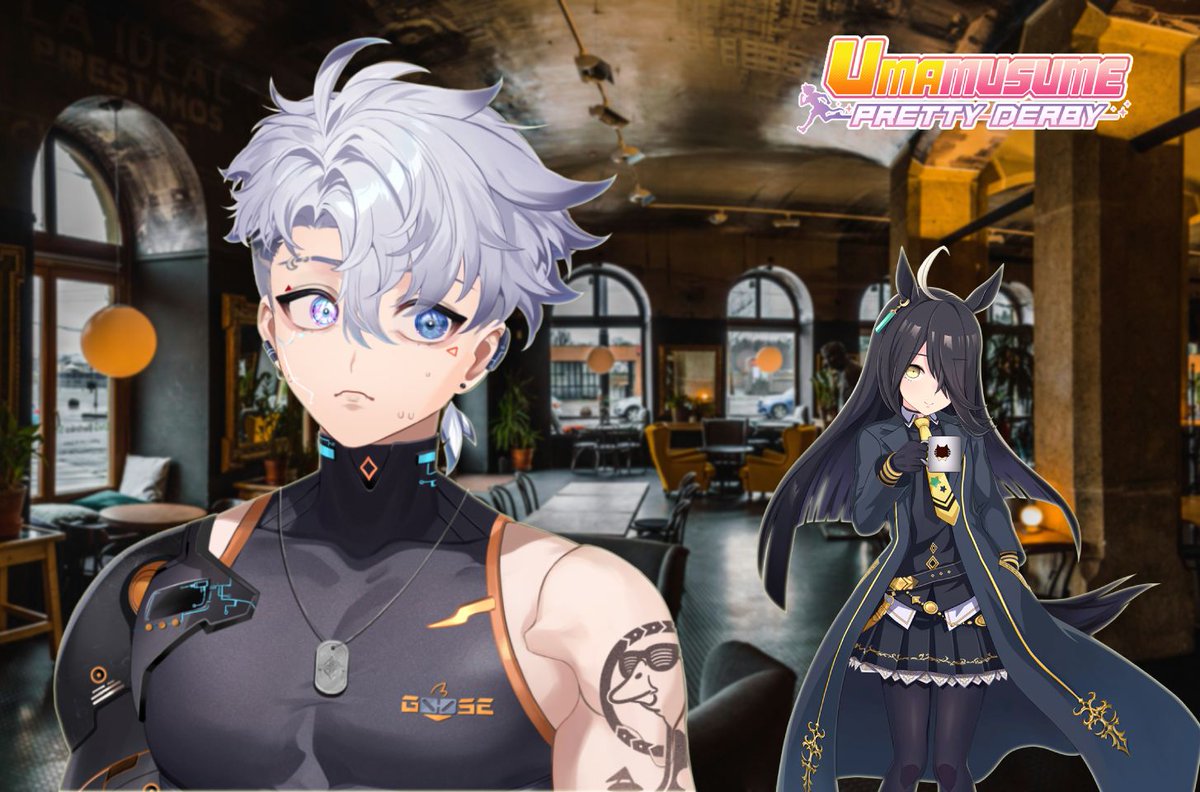 NotoriousGoose's tweet image. Ran into this horse girl at a coffee shop today. Somehow I ended up on the hook for training her to catch her friend, whatever that means.

Stop by on 12/19 at 9 PM EST for the first of my pre-debut "deploy(Goose)" series streams, where we'll playing some Umamusume!…