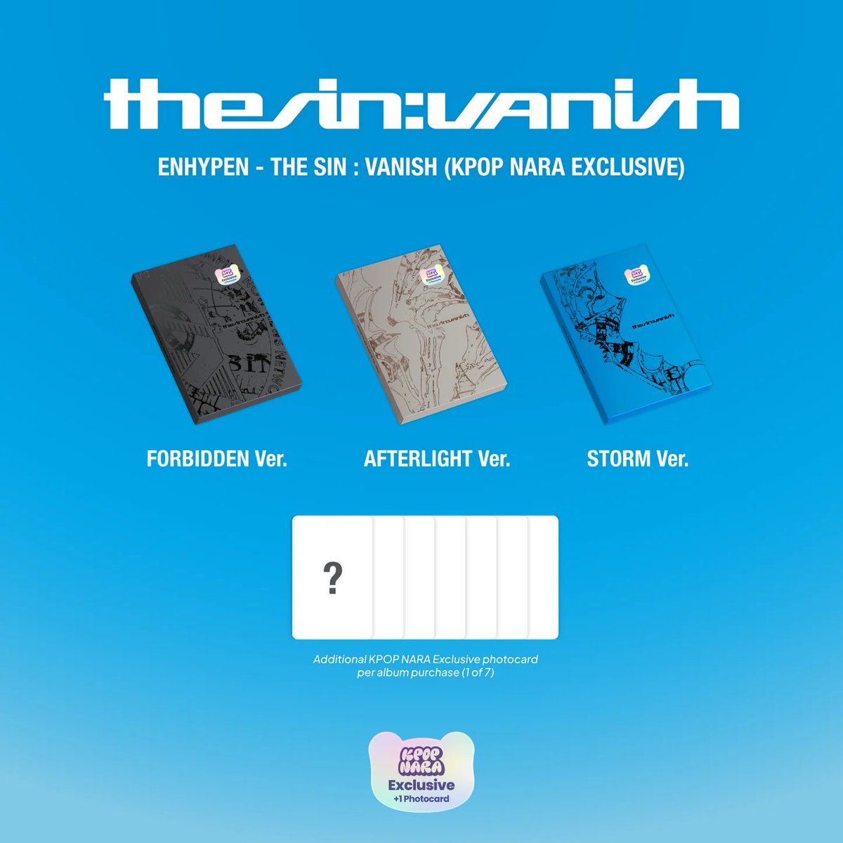ENHYPEN エナプ - THE SIN : VANISH アメリカ 🇺🇸 トレカ 代行 共同