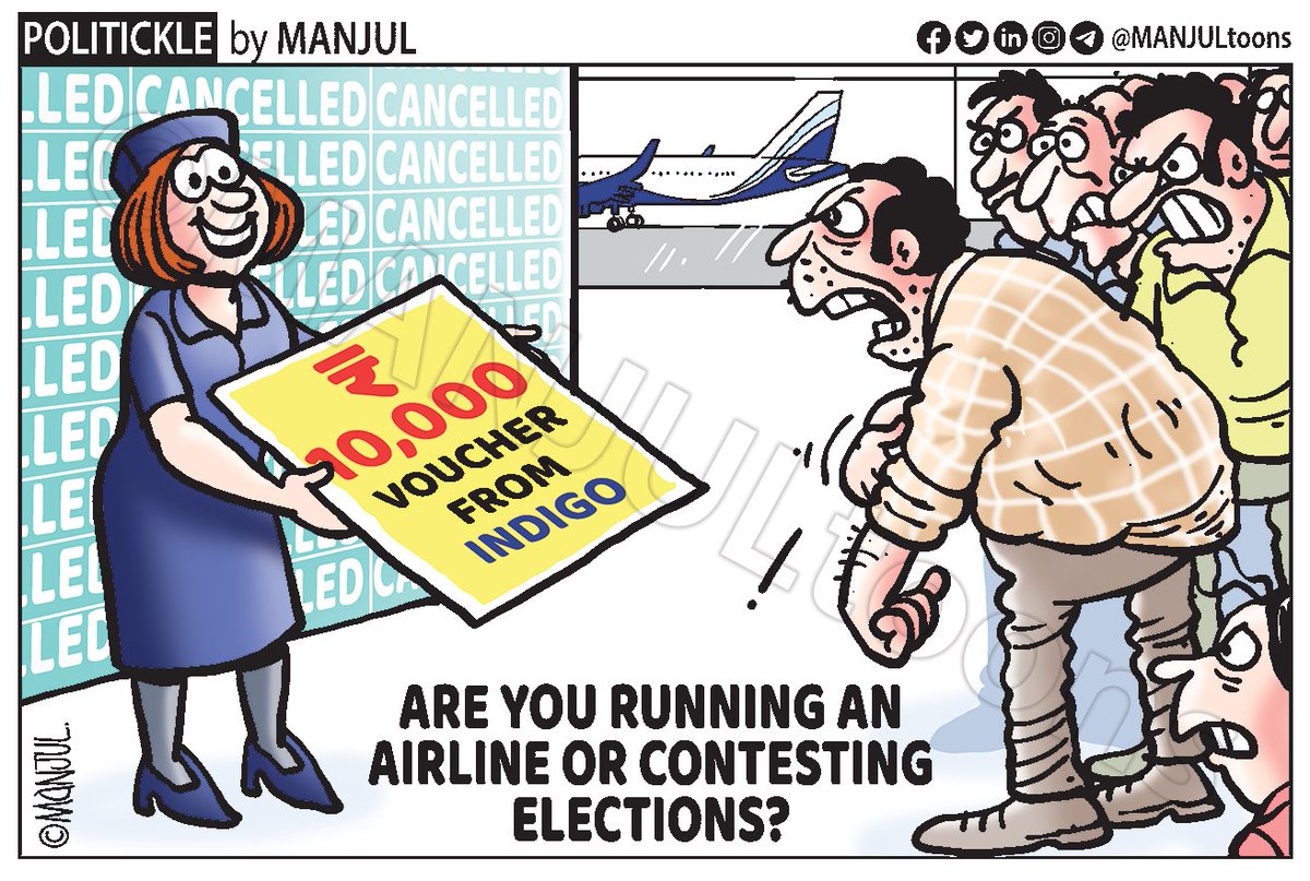 MANJULtoons's tweet photo. #Cartoon #Indigo #Accountability #TenThousand https://t.co/4KlzRjX9xK https://t.co/kMjt9s5Dpj