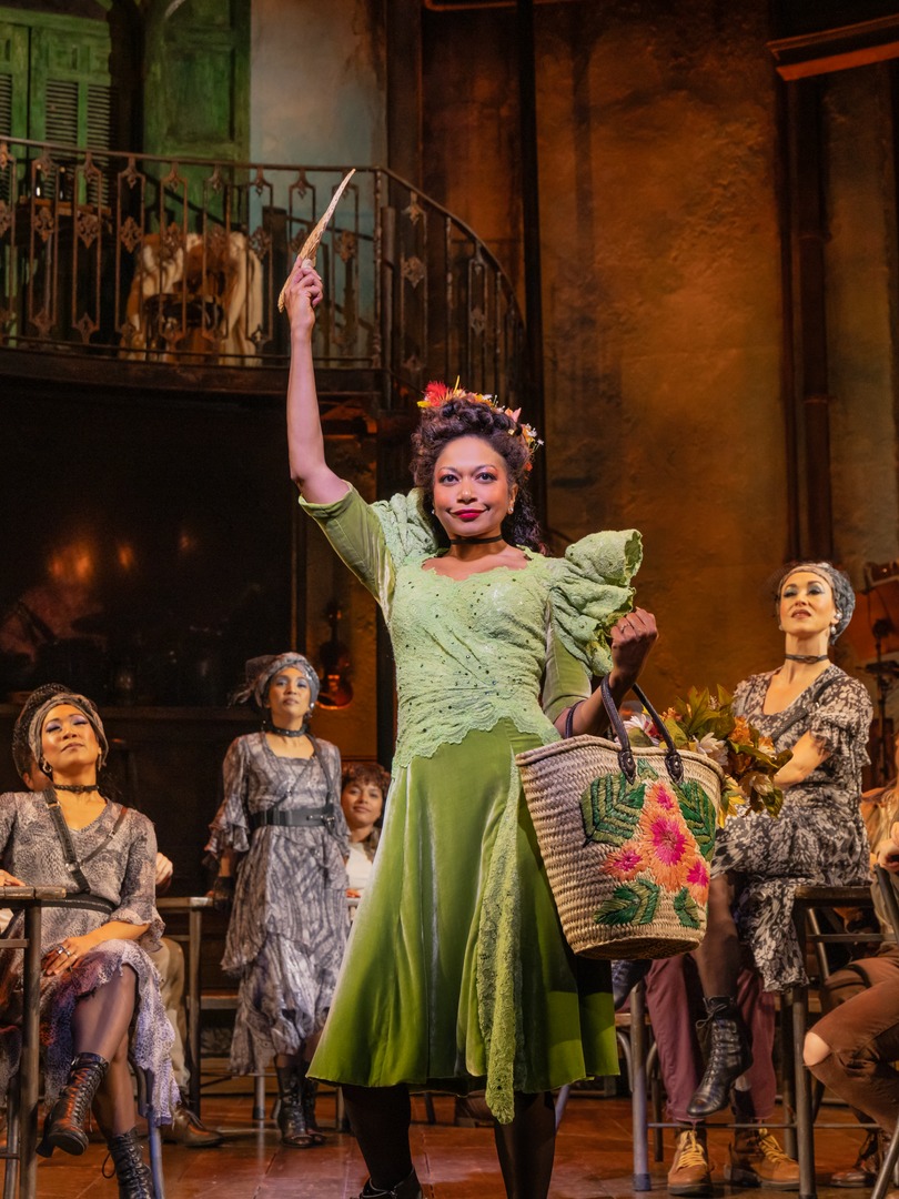 hadestown's tweet image. Rebecca Naomi Jones stepped out as Persephone one final time tonight, the season turning with her.