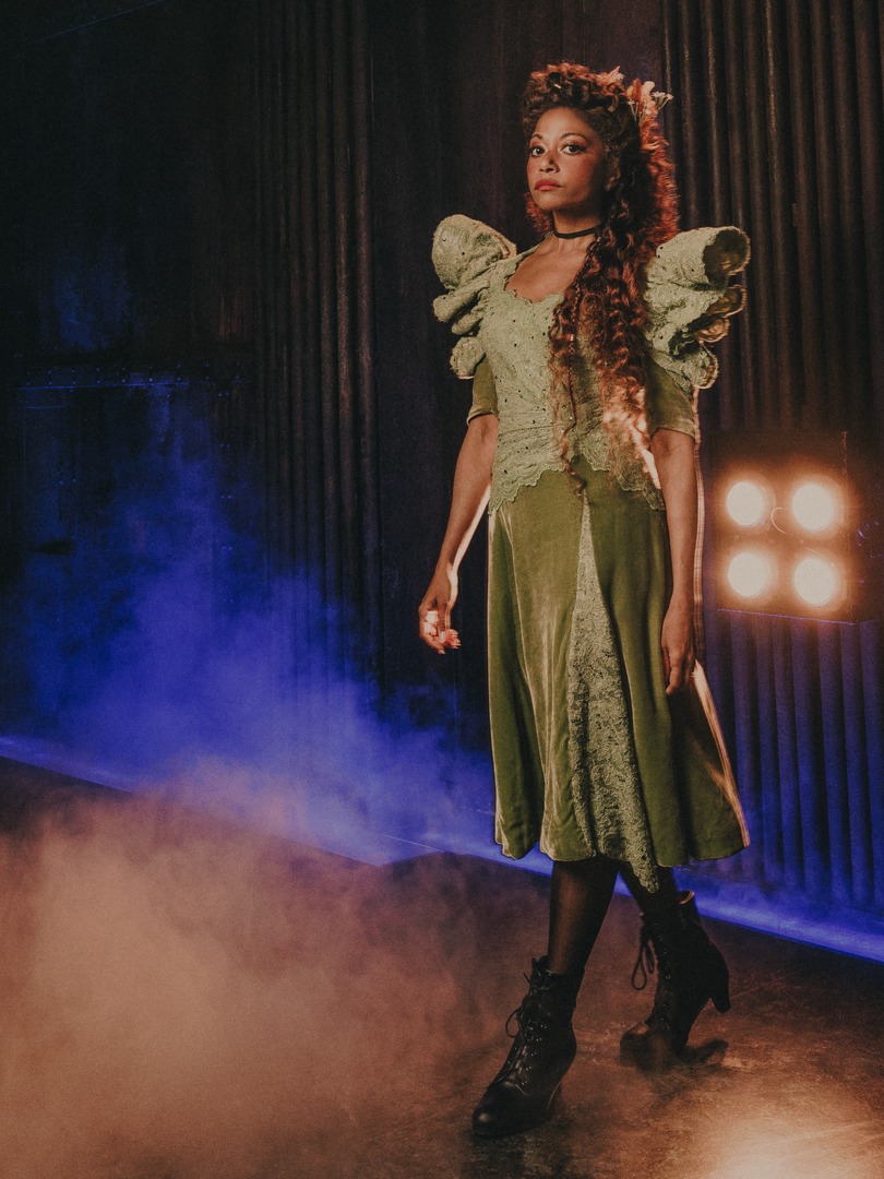 hadestown's tweet image. Rebecca Naomi Jones stepped out as Persephone one final time tonight, the season turning with her.