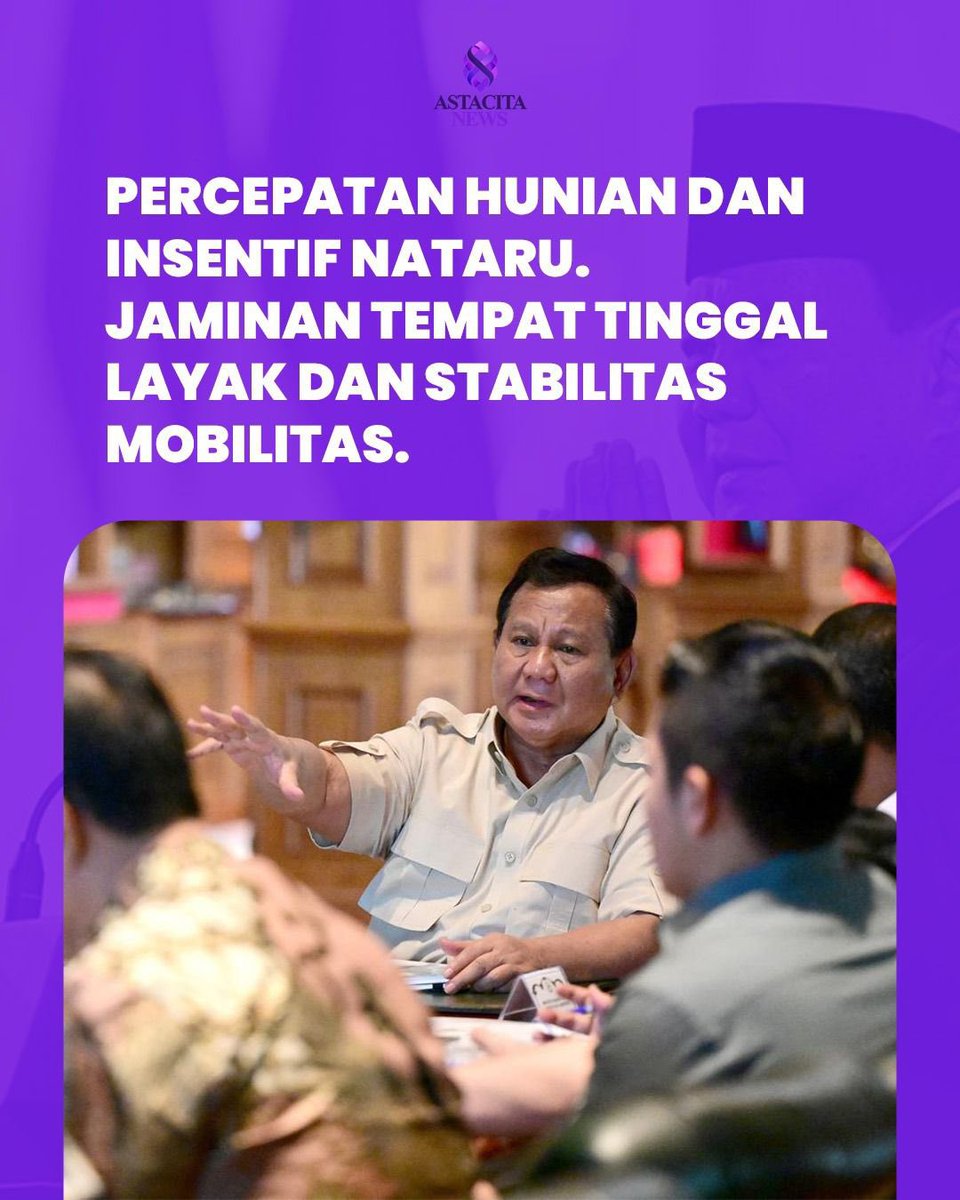Jokoeng's tweet photo. dalam rapatnya presiden prabowo perintah percepatan hunian korban bencana dan insentif libur akhir tahun #HunianKorbanBencana
Memulihkan Warga Terdampak https://t.co/jR5Orx8Kco