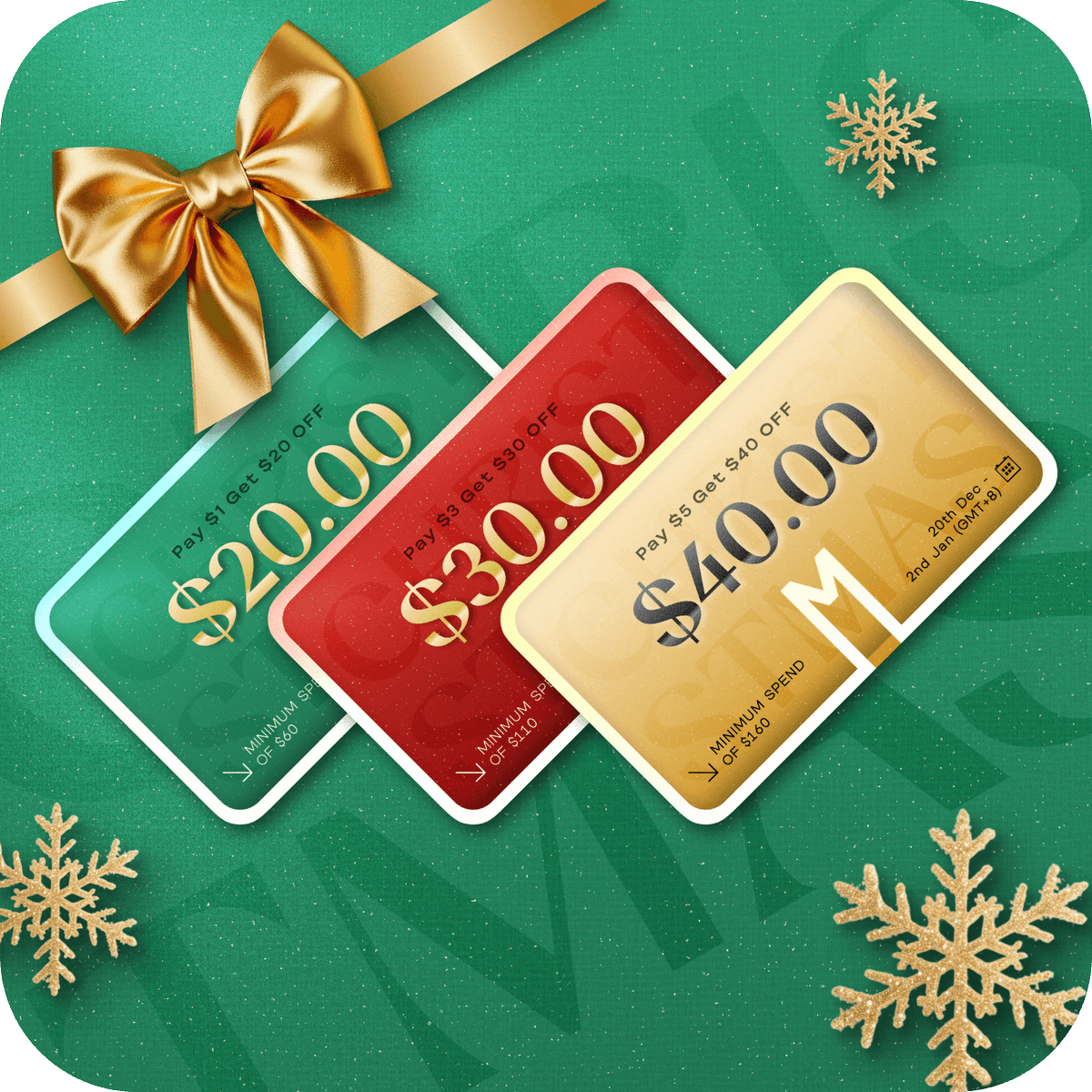EpomakerK's tweet photo. π EPOMAKER XMAS Sale β Reservation Card
ποΈ $1 β $20 OFF (Valid: Dec 15 β Jan 2, GMT+8)
ποΈ $3 β $30 OFF (Valid: Nov 25 β Jan 2, GMT+8)
ποΈ $5 β $40 OFF (Valid: Nov 25 β Jan 2, GMT+8)
πUnlock it now!
https://t.co/qj8K891DCU
#EPOMAKER #XMASsale #ReservationCard #KeyboardDeals https://t.co/ZbMytRnR2Z